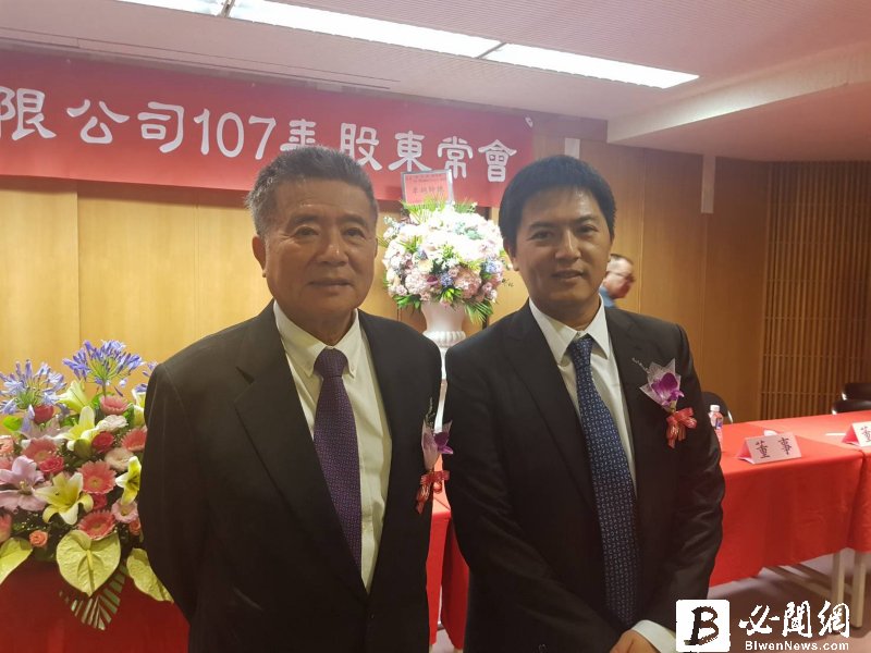 豐興董事長林明儒(左)與總經理林大鈞。（資料照）