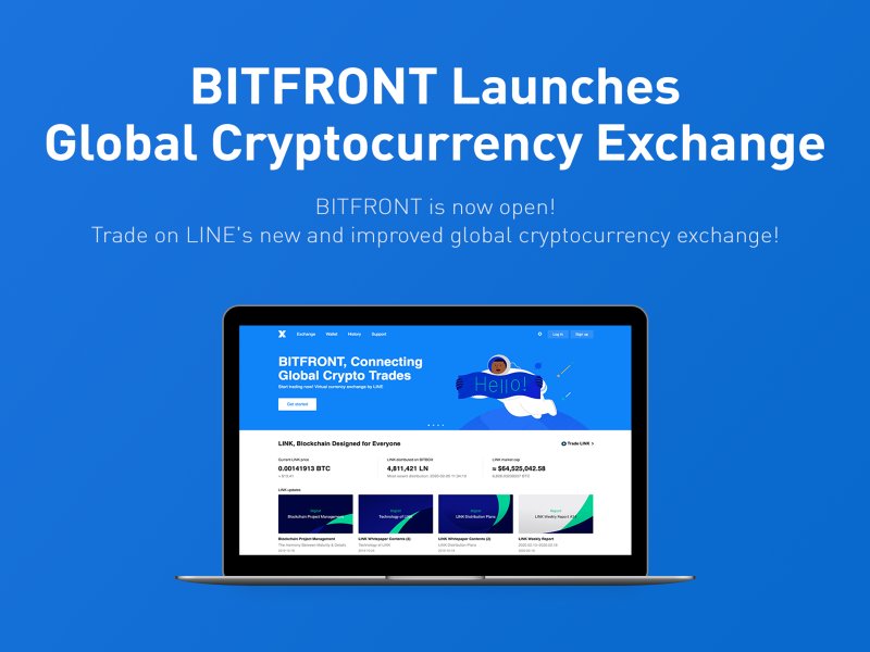 LINE旗下數位貨幣交易所BITFRONT於美國正式上線。（廠商提供）
