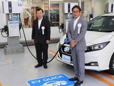 台達橫濱電動車充電站落實智慧永續理念 攜手出光興產打造加油站新商業模式