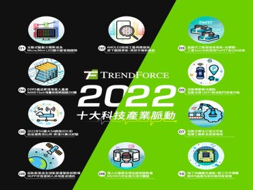 TrendForce發布2022年十大科技產業脈動