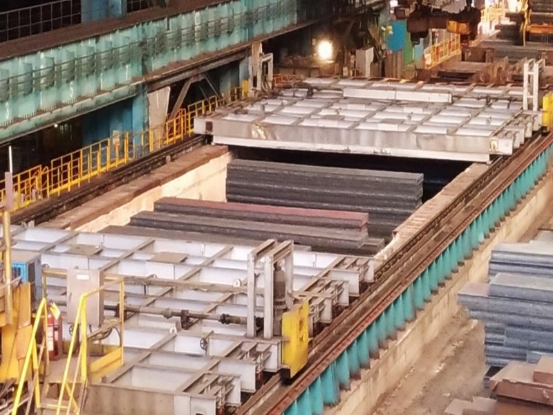 中鋼公司鋼胚熱進爐優化專案取得1.4萬噸溫室減量抵換額度。（中鋼提供）
