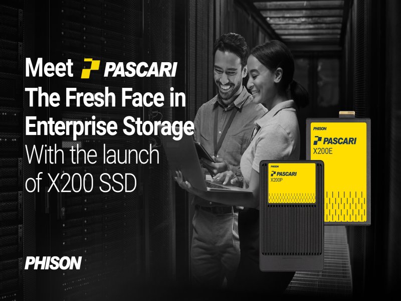 群聯電子推出企業級SSD品牌PASCARI及高階X200 SSD。（群聯提供）