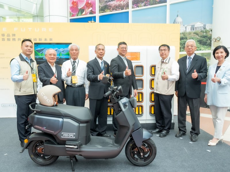 遠傳助攻 中油電動機車換電服務進駐台南。（遠傳提供）