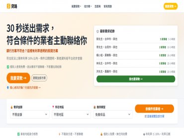 民間貸款比較需求升溫 「貸路」平台上線主打條件透明、利率公開