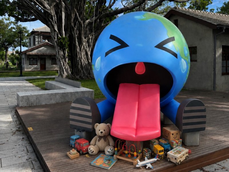 歡慶7/4「昆仲玩玩具－最愛的海洋」 走進王氏昆仲公園 從玩具循環開始守護海洋。（台塑提供）