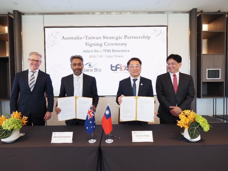 啟弘生技亞洲生技展強攻CGT論壇！結盟澳洲Adara Bio加速基因新藥研發。(啟弘提供)